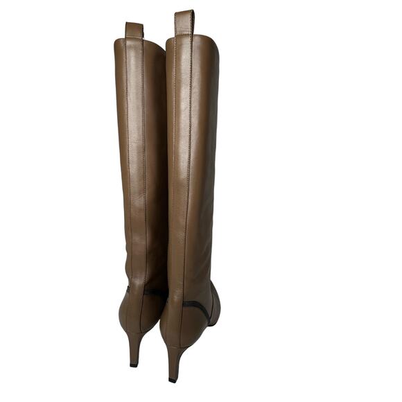 BRUNELLO CUCINELLI Ball Chain Knee-High Tan Leather Boots Women’s Size 40 IT - Picture 11 of 12